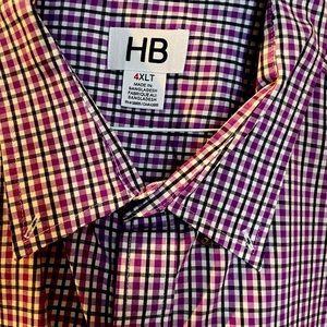 Purple Checkered Big and Tall